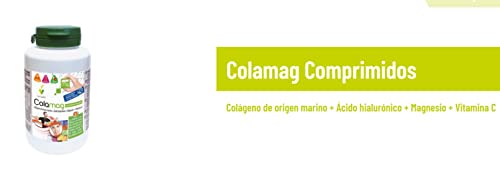 Novadiet - COLAMAG COMPRIMIDOS con Colágeno de Origen Marino, Ácido Hialurónico, Magnesio y Vitamina C, Ayuda a Proteger los Huesos, Piel, Articulaciones y Dientes - Colágeno - 180 Comprimidos