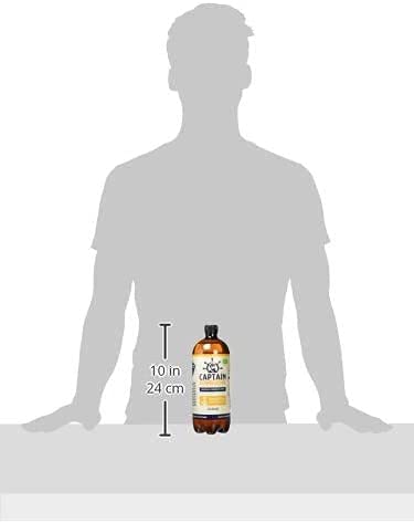 Captain Kombucha – Bebida Probiótica Naturalmente Fermentada, Sin Aditivos ni Conservantes, Sin Colorantes ni Sabores Artificiales, Sin Pasteurizar, Vegan - 6 x 1000ml