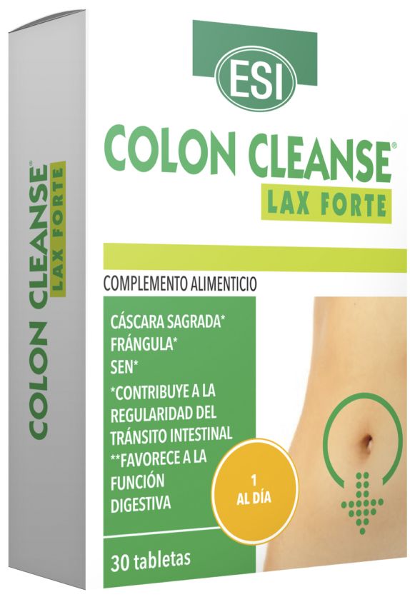 Colon Cleanse Lax Forte ESI – 30 tabletas para alivio intestinal