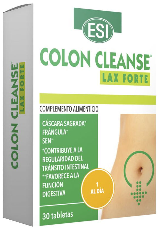 Colon Cleanse Lax Forte ESI – 30 tabletas para alivio intestinal