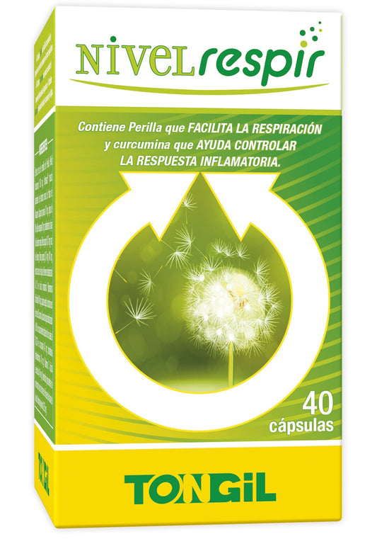 Nivelrespir Tongil 40 Cápsulas Veganas para Respiración y Inmunidad