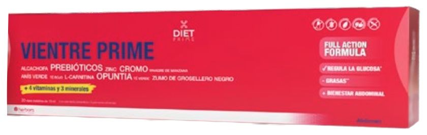 Vientre Prime Diet Prime 20 viales quemador natural de grasa