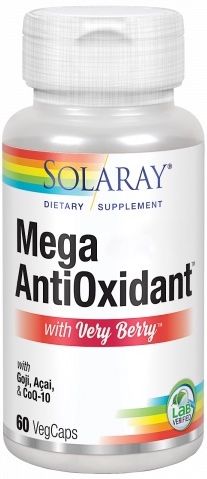 Mega Antioxidant Solaray 60 cápsulas – Antioxidante potente con Very‑Berry