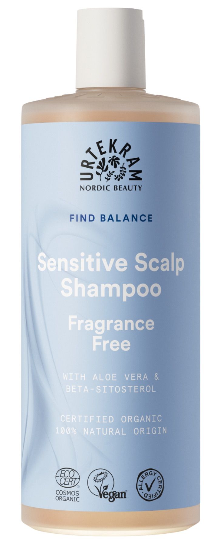 Champú Sin Fragancia Urtekram 500 ml – Hidratación Natural y Vegana