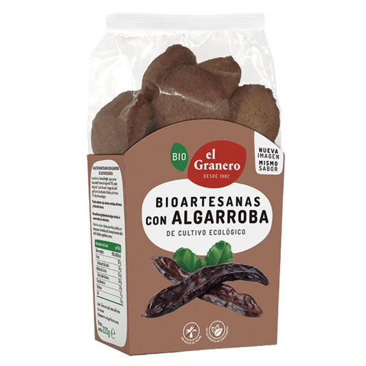 Galletas Bioartesanas con Algarroba Bio 250g El Granero Integral