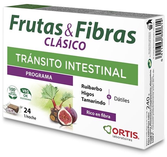 Cubos Masticables de Frutas y Fibras Ortis – 24 unidades digestivas