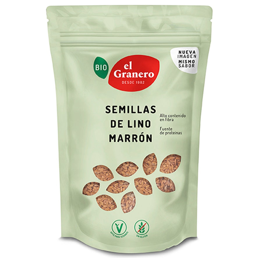 El Granero Integral SEMILLAS DE LINO MARRÓN BIO 400 gr