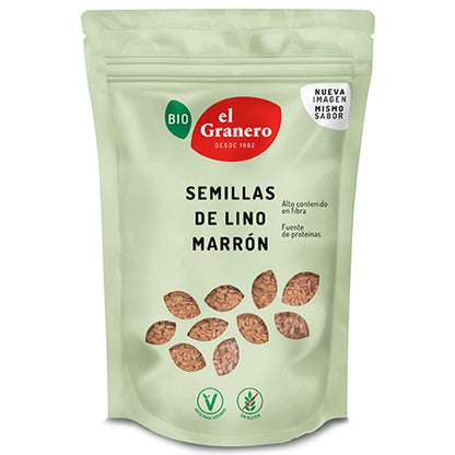 El Granero Integral SEMILLAS DE LINO MARRÓN BIO 400 gr