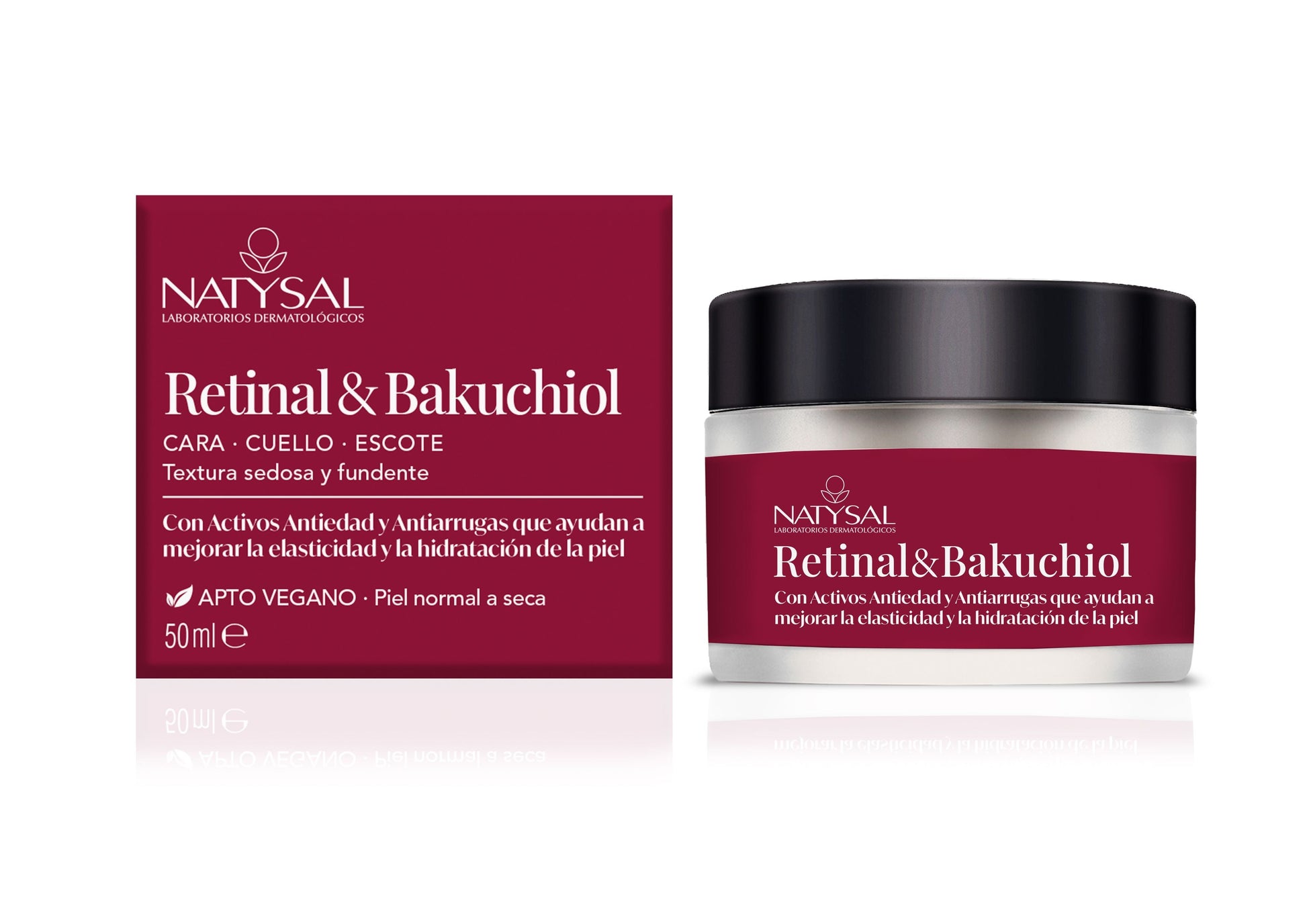Crema Facial Retinal y Bakuchiol Natysal 50ml Antienvejecimiento