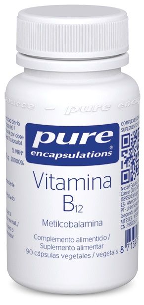 Vitamina B12 Metilcobalamina 500 mcg – 90 Cápsulas Veganas