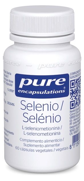 Selenio Pure Encapsulations 60 cápsulas vegetales alta absorción