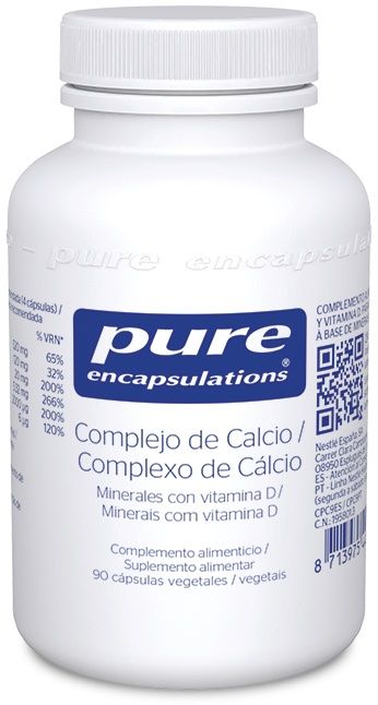 Complejo de Calcio Pure Encapsulations 90 Cápsulas para Huesos Fuertes