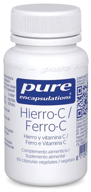 Suplemento de Hierro y Vitamina C Pure Encapsulations 60 Cápsulas