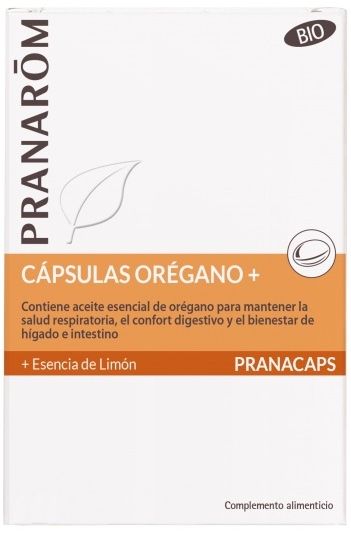 Cápsulas Orégono+ Pranarom 30 perlas – Antiséptico natural potente