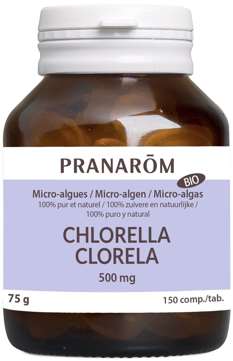 Chlorella Pranarom 150 comprimidos de alta pureza para bienestar