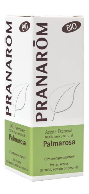 Aceite esencial de Palmarosa orgánico Pranarom 10 ml aroma fresco