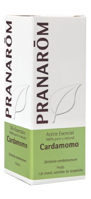Aceite esencial de cardamomo Pranarom 5 ml, digestivo natural