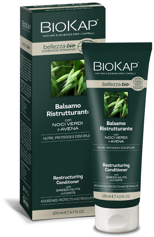 Acondicionador Reestructurante Biokap 125 ml con Nueces Verdes y Avena