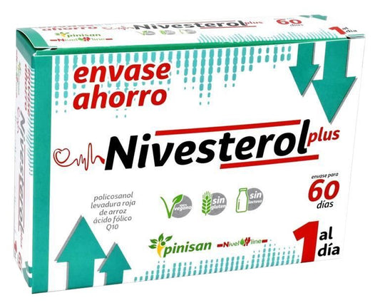 Nivesterol Plus Pinisan 60 cápsulas veganas para reducir colesterol