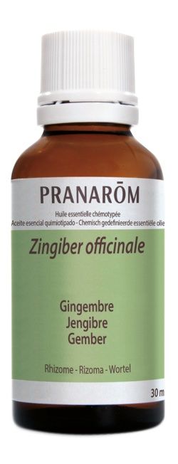 Aceite esencial de jengibre puro Pranarom 30 ml, alivio digestivo