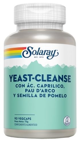 Yeast Cleanse Solaray 90 cápsulas antifúngicas naturales