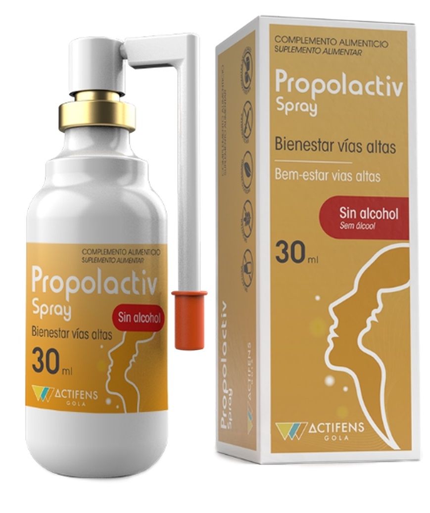 Spray bucofaríngeo Propolactiv Herbora 30 ml con propóleo y vitaminas