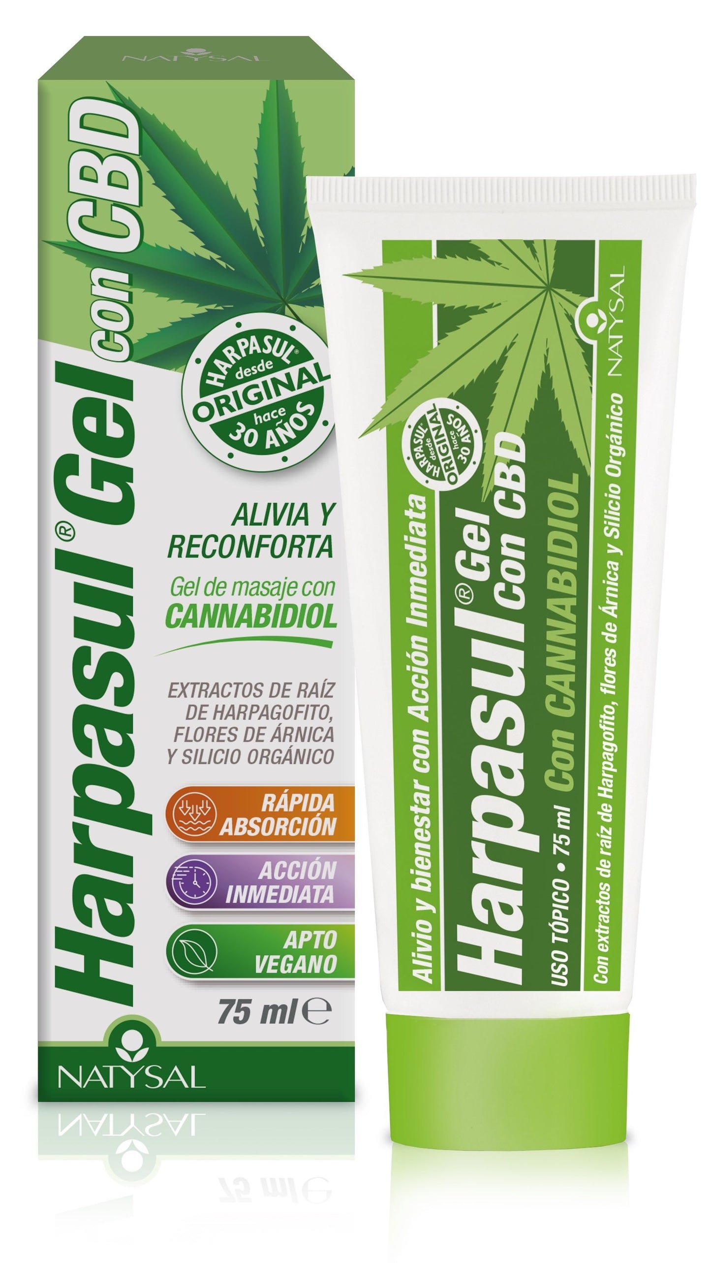Gel CBD Harpasul 75ml Natysal Alivio Articular y Antiinflamatorio