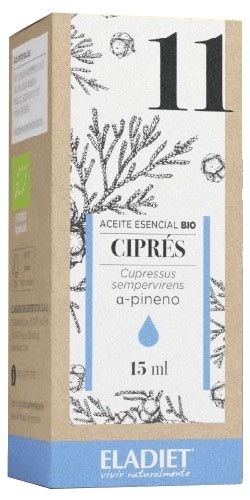 Aceite Esencial de Ciprés Nº 11 – 15 ml – Eladiet – Aromaterapia