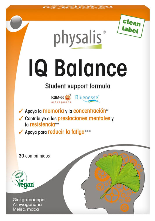 IQ Balance Physalis: 30 comprimidos veganos para concentración