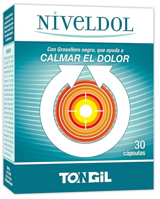 Niveldol Tongil 30 Cápsulas Antiinflamatorio Vegano con Magnesio y Omega‑3