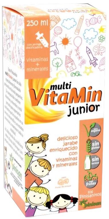 Multi Vitamin Junior Pinisan 250 ml Sabor Frutas del Bosque