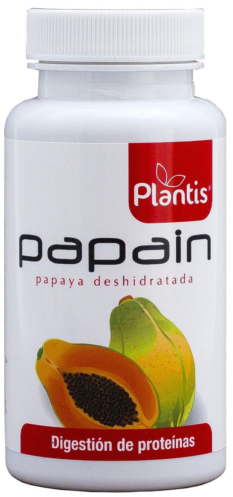 Papain Plantis 60 Cápsulas Digestivas de Papaya Deshidratada