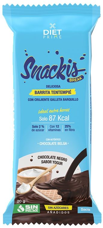 Barrita Tentempié de Chocolate Negro Sabor Yogur – Herbora 20g