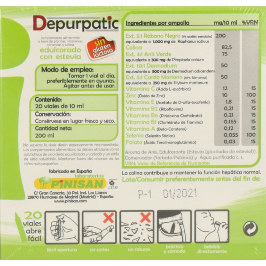 Depurpatic Vegan SinGluten 30 caps Pinisan
