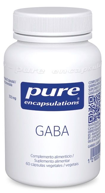 GABA 700 mg Pure Encapsulations – 60 cápsulas veganas premium