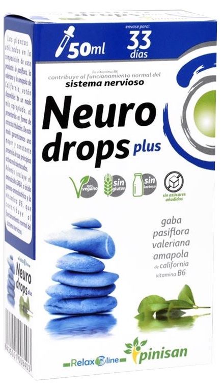 Neurodrops Pinisan 50 ml Suplemento Natural Relajante para el Sistema Nervioso