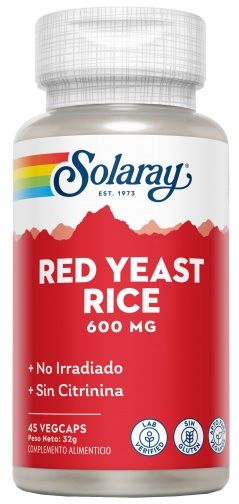 Red Yeast Rice Solaray 45 Cápsulas Veganas para Colesterol