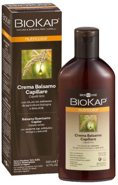 Crema Bálsamo Capilar Biokap 200ml Nutritiva con Argán y Romero