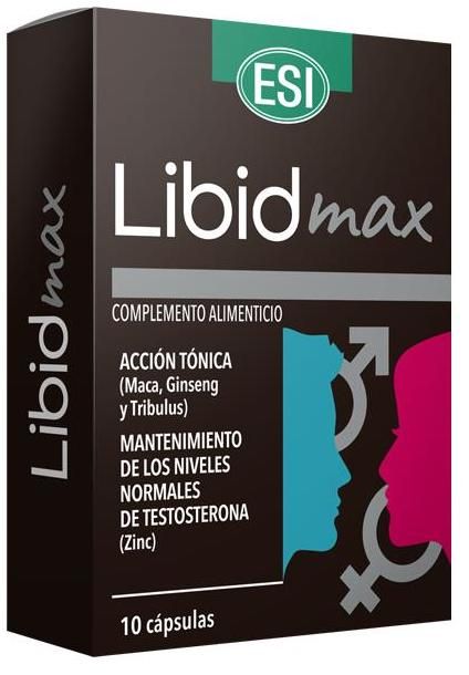Libidmax ESI 10 Cápsulas Potenciador Natural de Libido y Erección