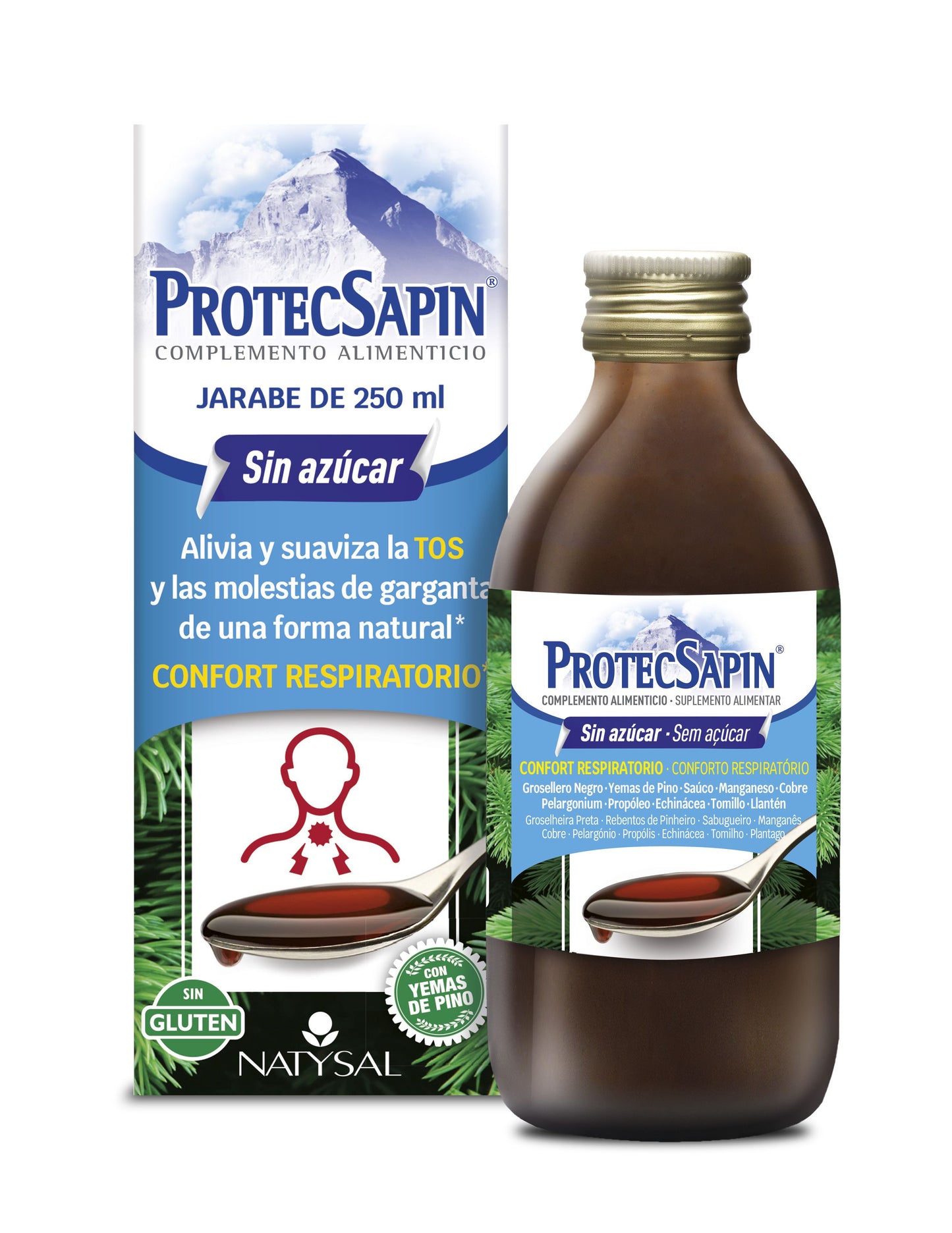 ProtecSapin Sin Azúcar Natysal - Jarabe Natural para Respiración 250ml