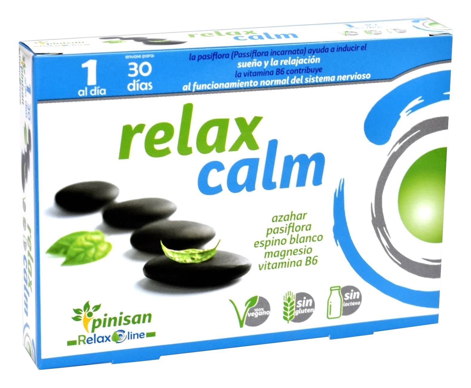 Relaxcalm Pinisan 30 Cápsulas Suplemento Calmante Natural para Nervios
