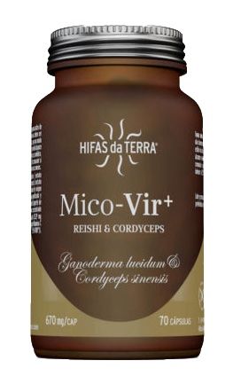 Mico-Vir+ Suplemento de Reishi y Cordyceps 70 Cápsulas Potentes