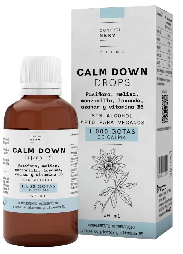 Gotas Calm Down Herbora 50ml Relajación Natural y Bienestar