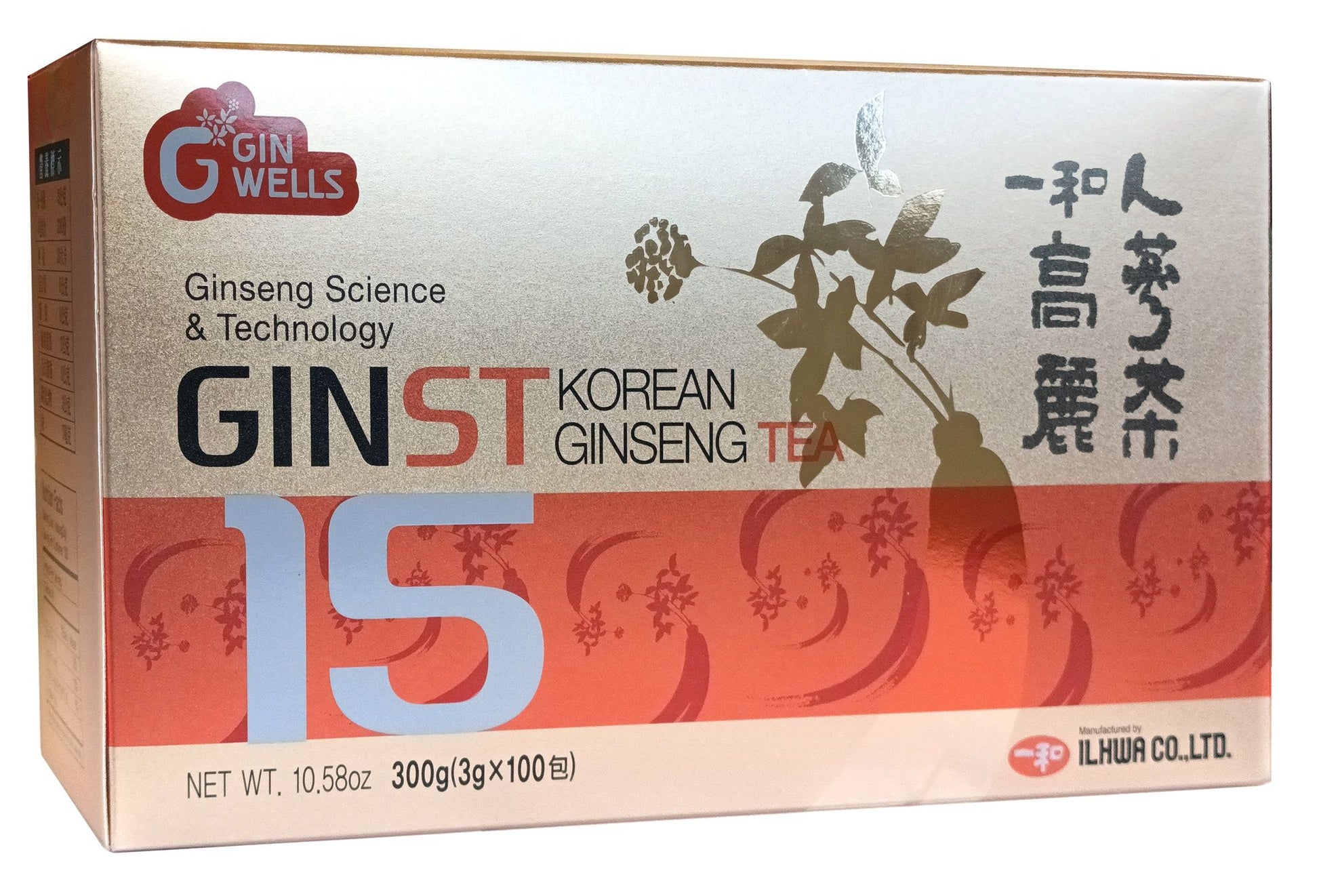 Extracto Hidrolizado GinST15 de Ginseng Coreano 100 sticks
