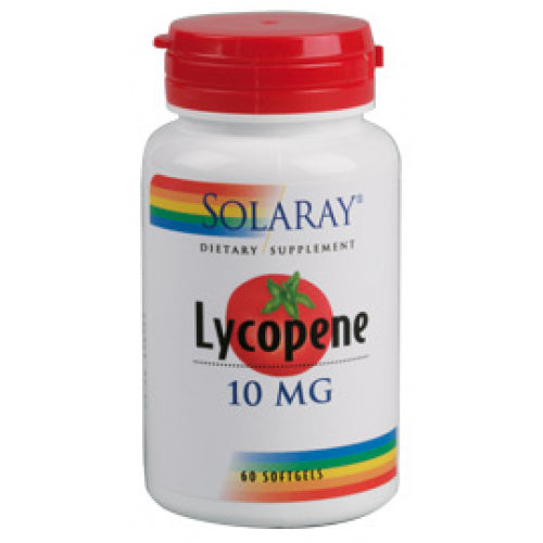 Licopeno Solaray 60 perlas antioxidante premium para visión y próstata