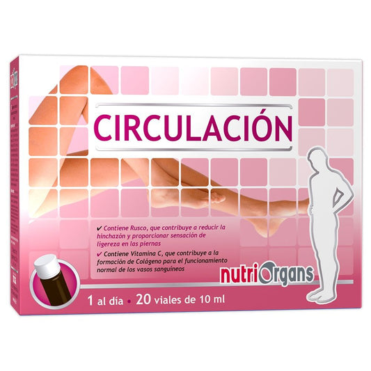 Nutriorgans Circulación Tongil 20 viales suplemento vegano para piernas ligeras