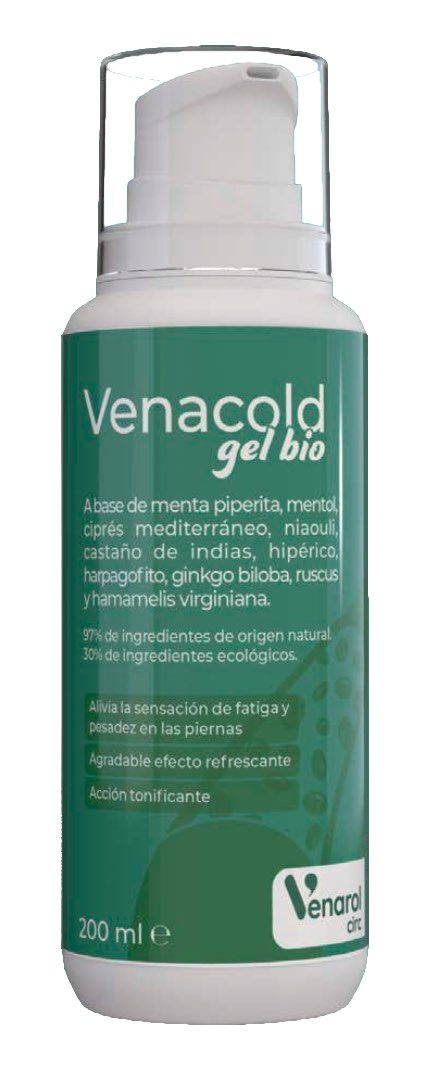 Gel Bio Venacold 200ml Refrescante para Piernas Cansadas y Varices