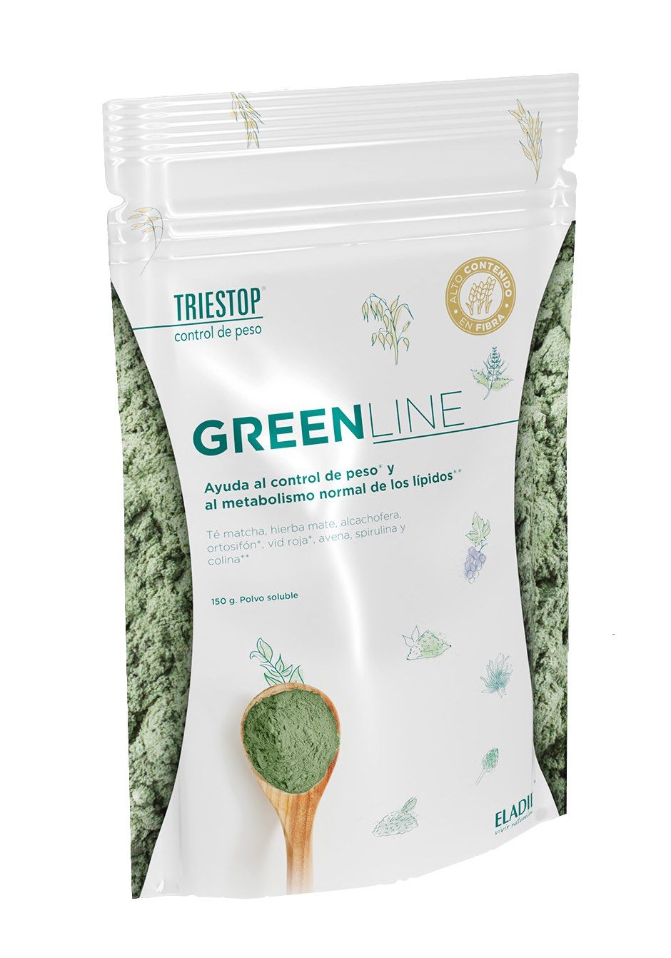 Triestop Greenline Eladiet Suplemento Natural Metabolismo y Peso 150g