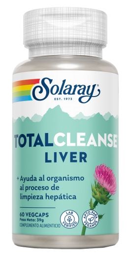 Suplemento Total Cleanse Liver Solaray 60 Cápsulas Detox Hepático