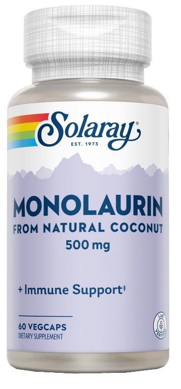 Monolaurin Solaray 60 Cápsulas Veganas para Refuerzo Inmunológico